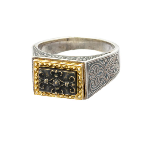 Ασημένιο βυζαντινό δαχτυλίδι