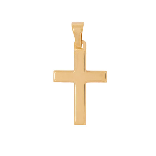 Handmade simple k14 gold cross