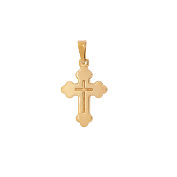 Handmade K14 gold cross