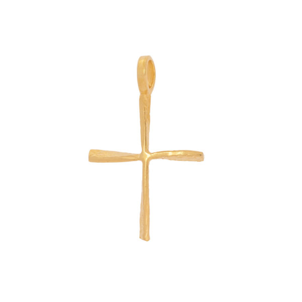 Handmade K14 gold cross