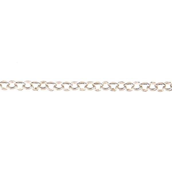 Sterling silver 925 chain in 22K white gold plated